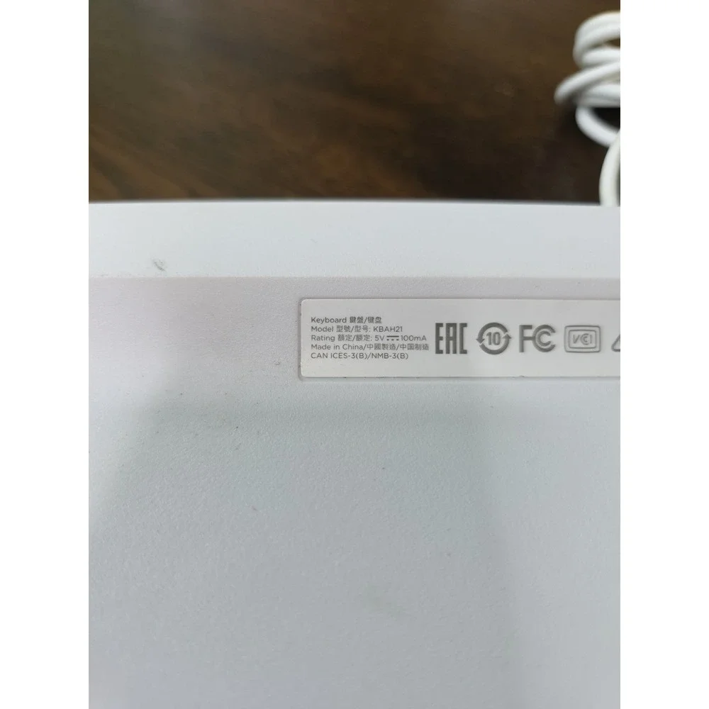 HP‎ KBAH21 USB Wired Super Slim Thin White PC Keyboard Lightweight Z1
